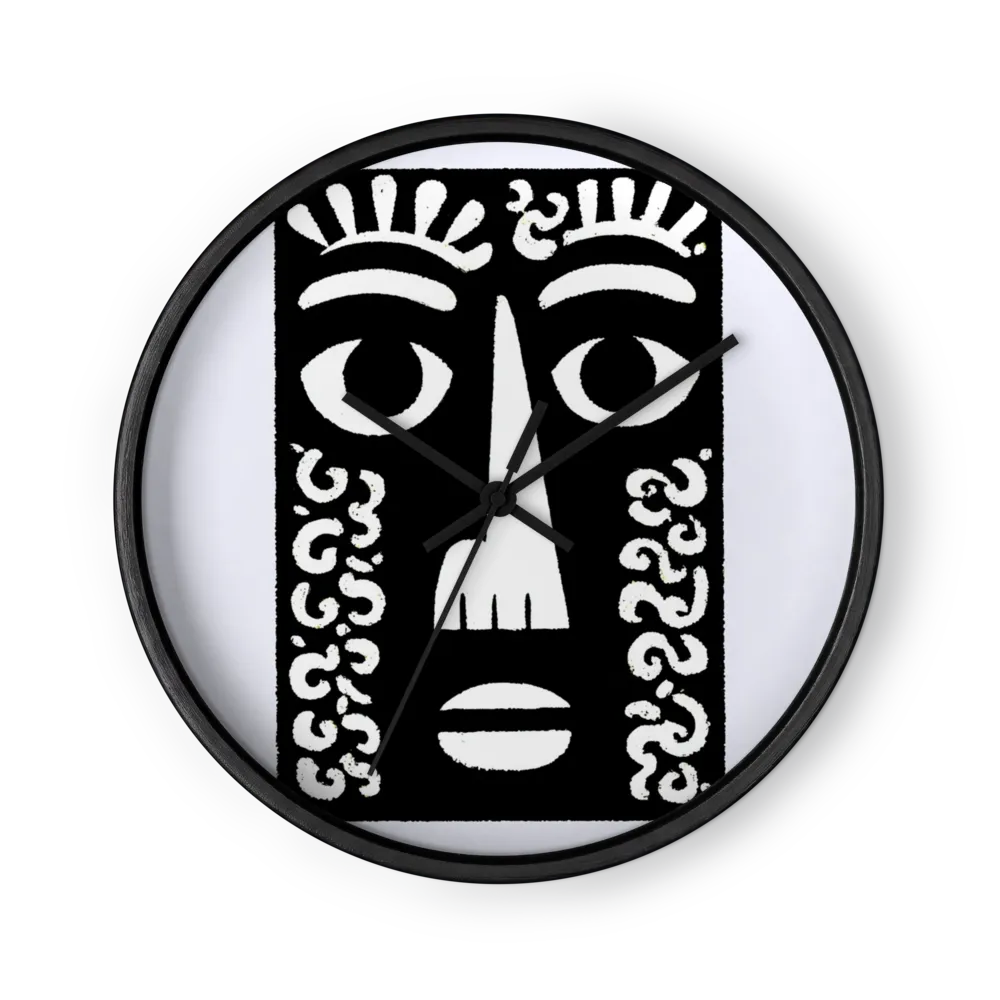 Totemic Mask | Wall Clock