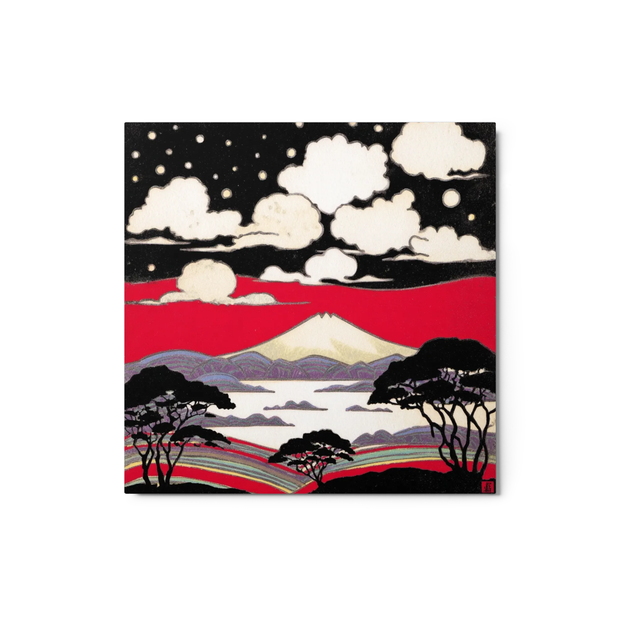 Mount Fuji Under Starry Sky