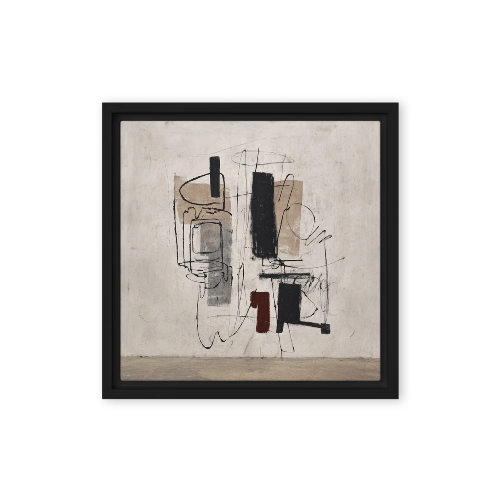 Monochrome Form and Gesture | Art Print