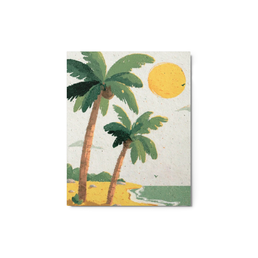 Tropical Sun and Palms | Art Print