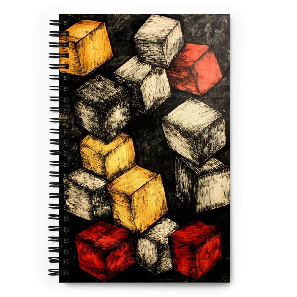 Dynamic Cube Composition 
 Spiral Notebook | 140 pages
