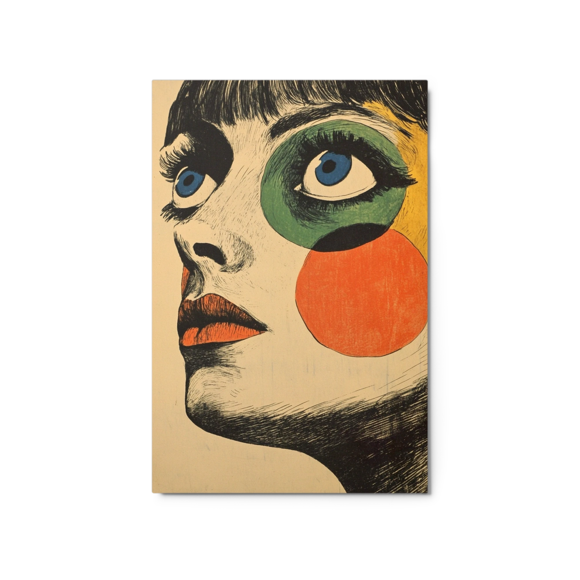 Bold Colorful Portrait of a Woman
