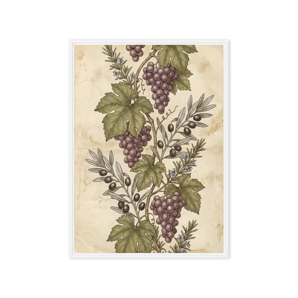 Mediterranean Botanical Study 
 Art Print | 12″x 18″
