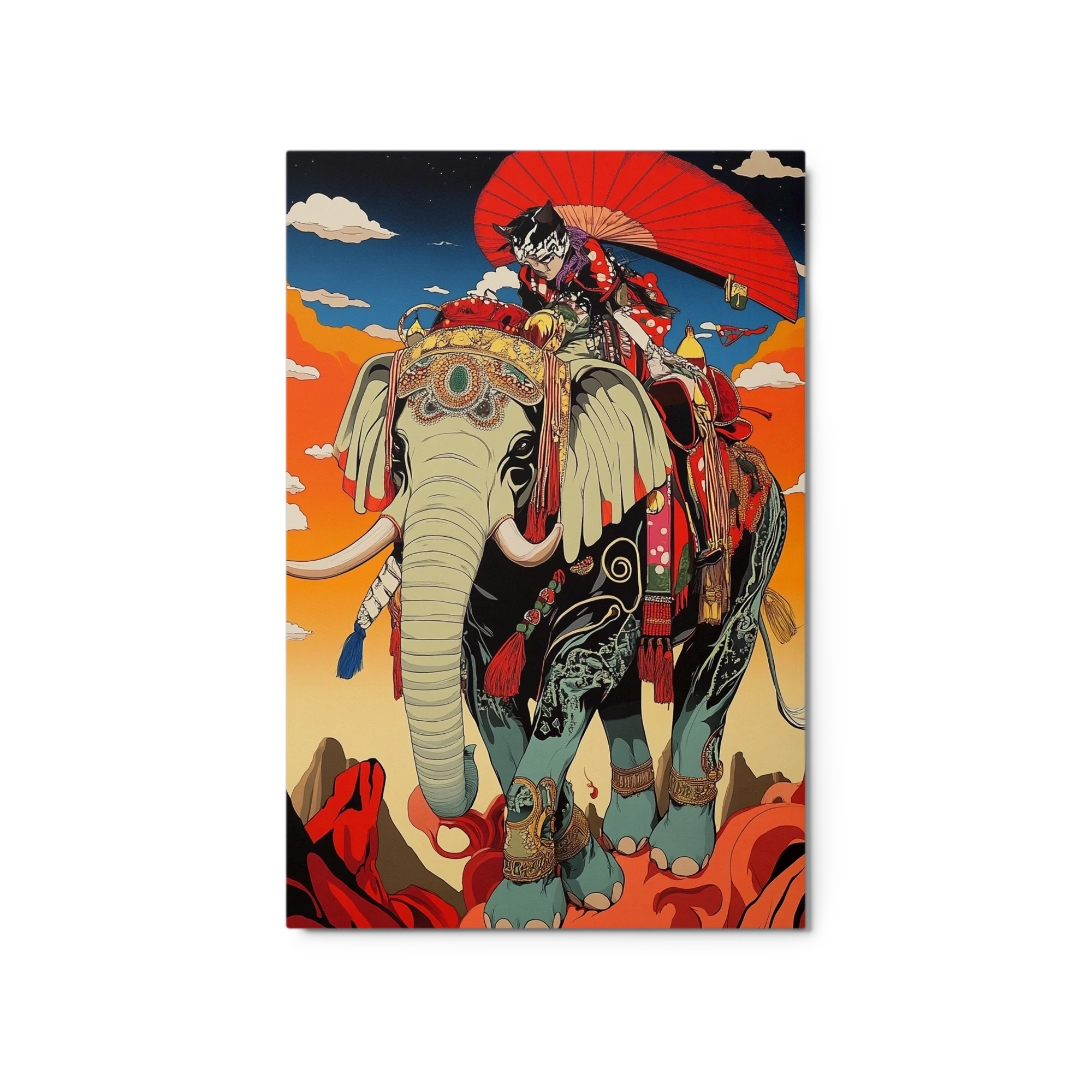 Majestic Elephant with Rider