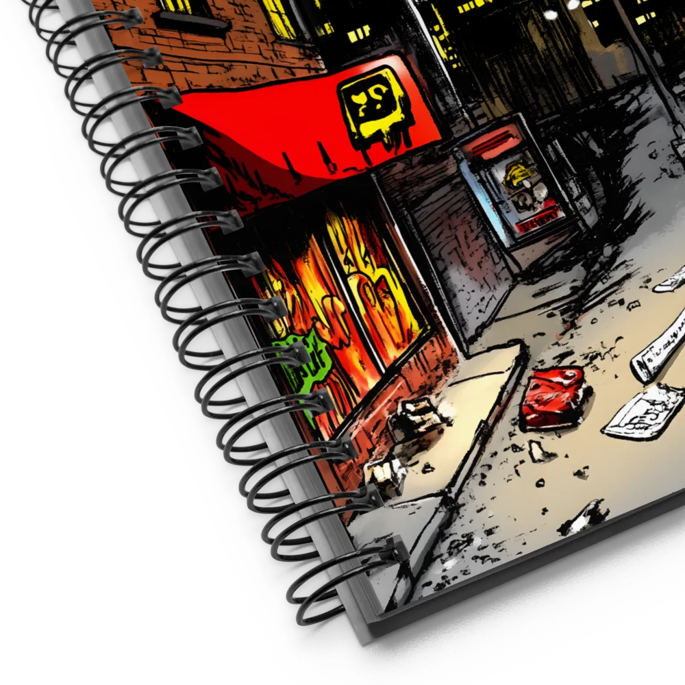 Nocturne Alleyway 
 Spiral Notebook | 140 pages