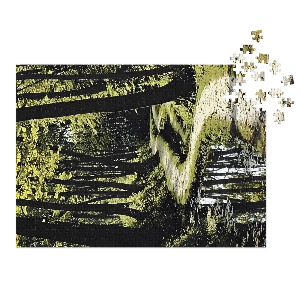 Caminho Sinuoso na Floresta 
 Puzzle em caixa de metal