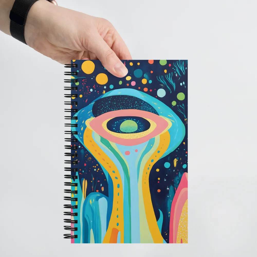Abstract Cosmic Eye 
 Spiral Notebook | 140 pages