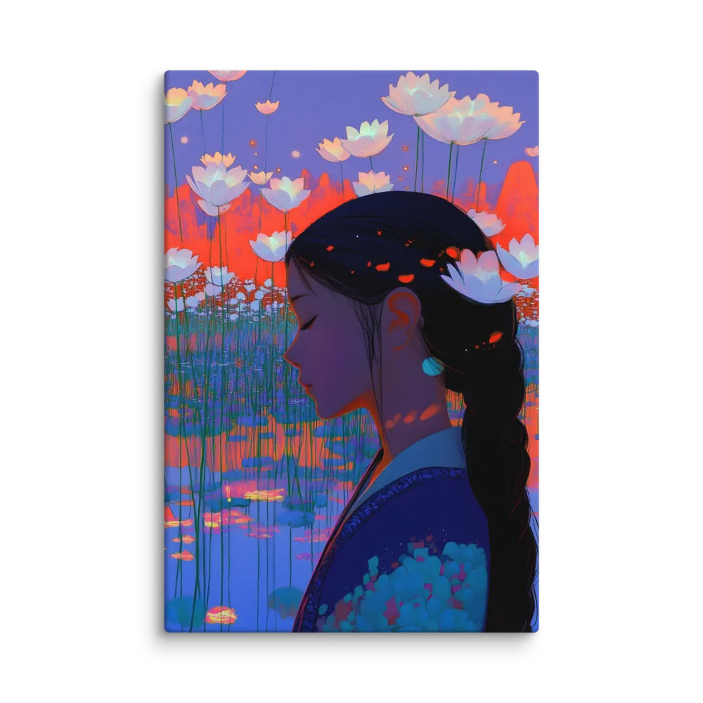 Serene Lotus Dream 
 Canvas | 32″x 48″