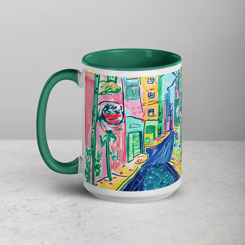 Dreamy Street in Vibrant Hues