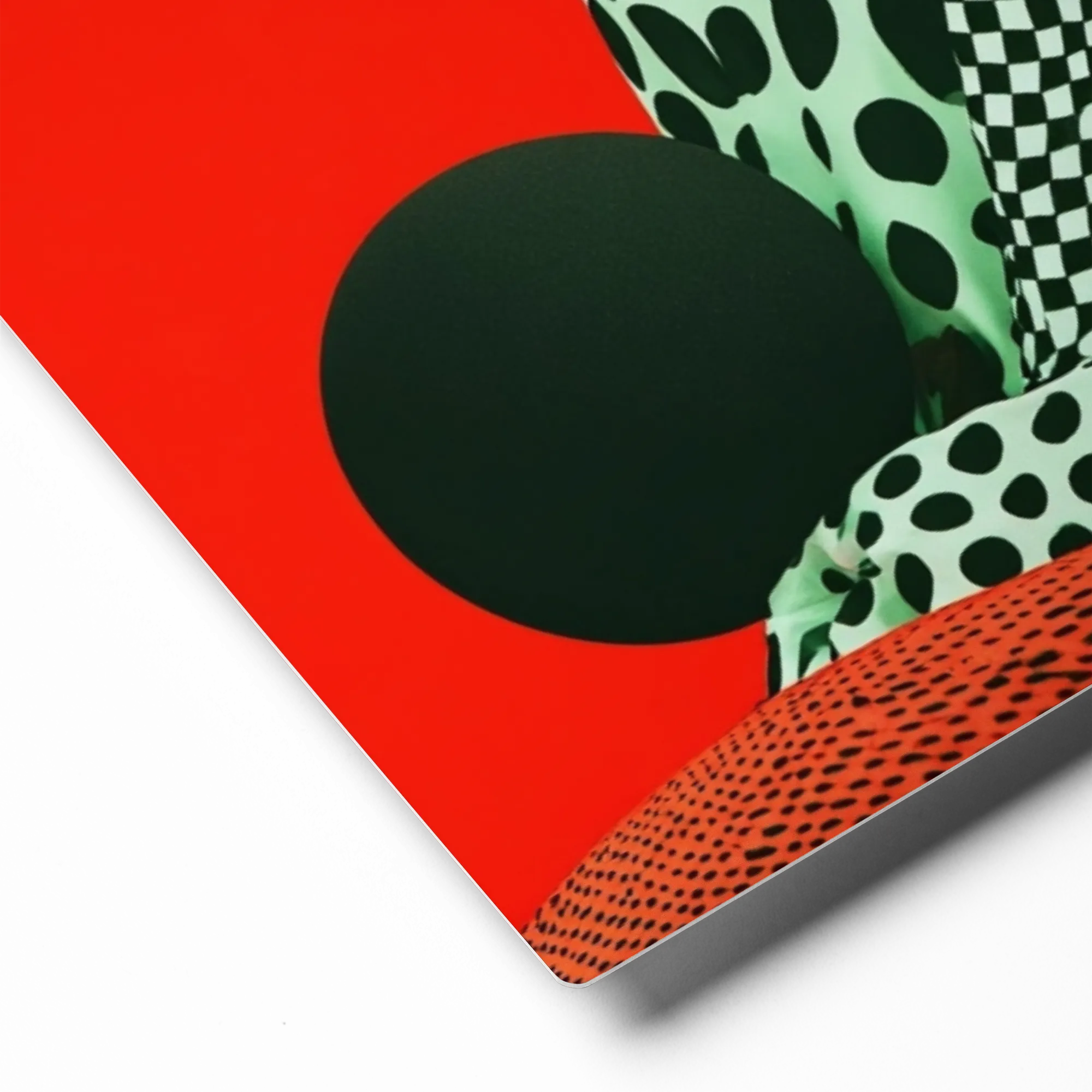 Red Spheres and Patterns | Art Print