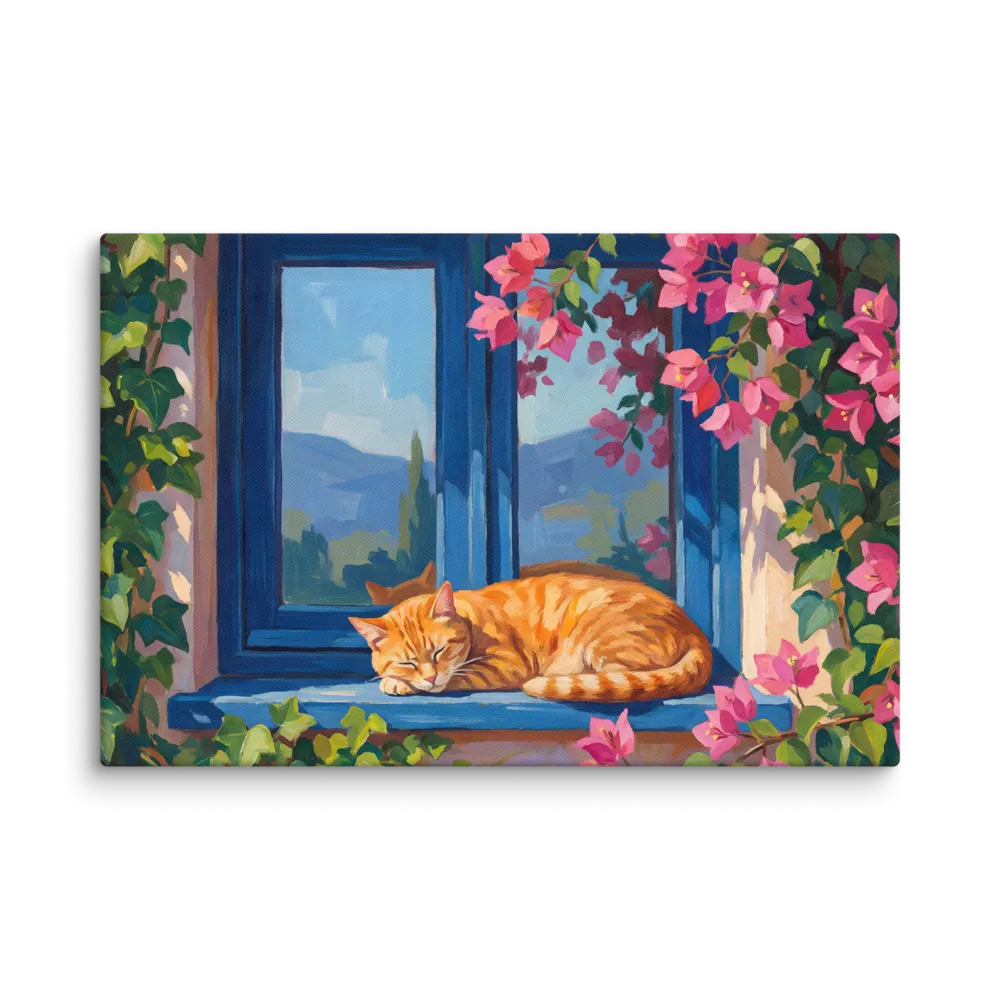 Saturated planes of ultramarine and terracotta — Flat gouache blocks