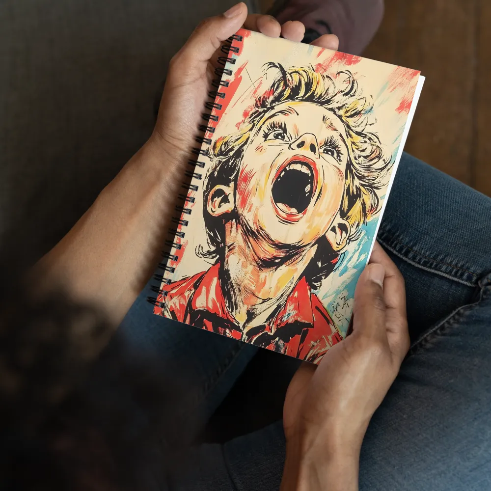 Emotional Outcry Portrait 
 Spiral Notebook | 140 pages
