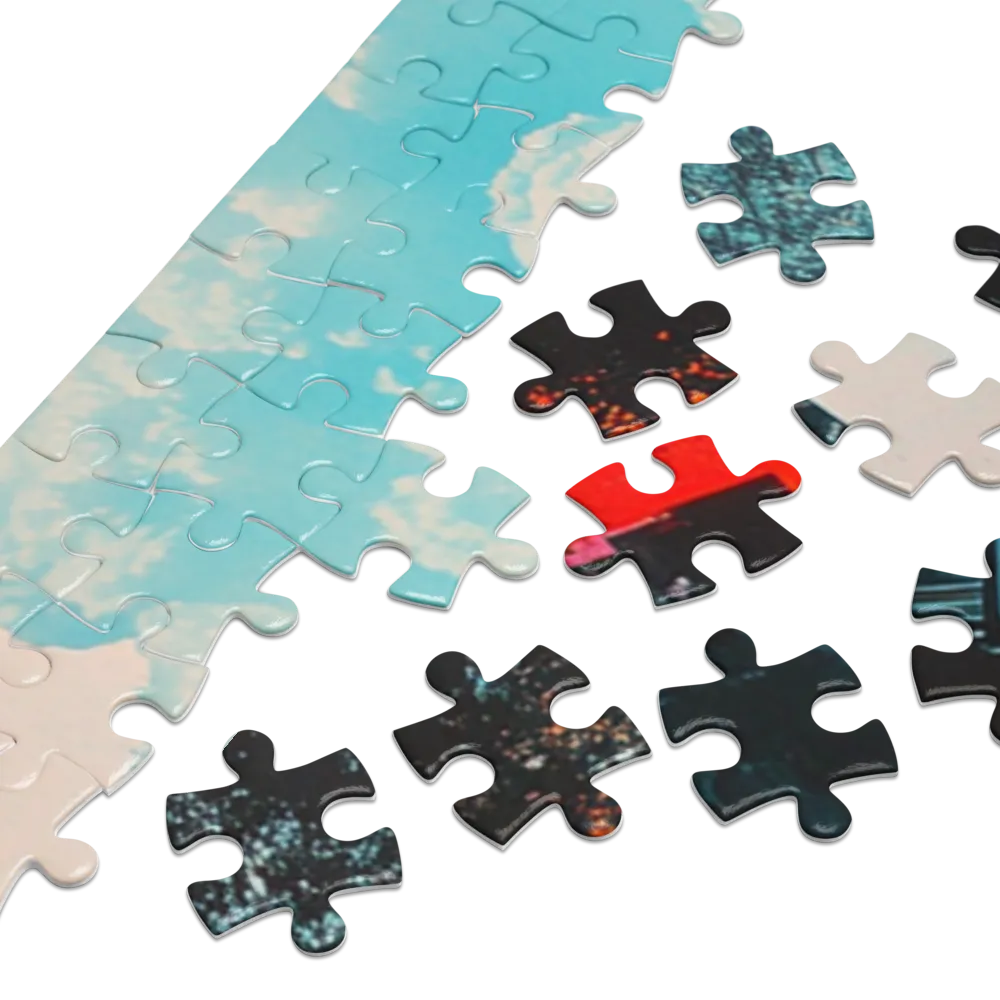 Sonho de Ônibus Flutuante 
 Puzzle em caixa de metal