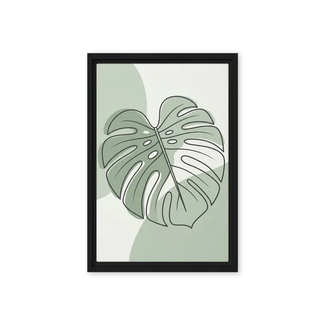 Sage Monstera Leaf | Art Print