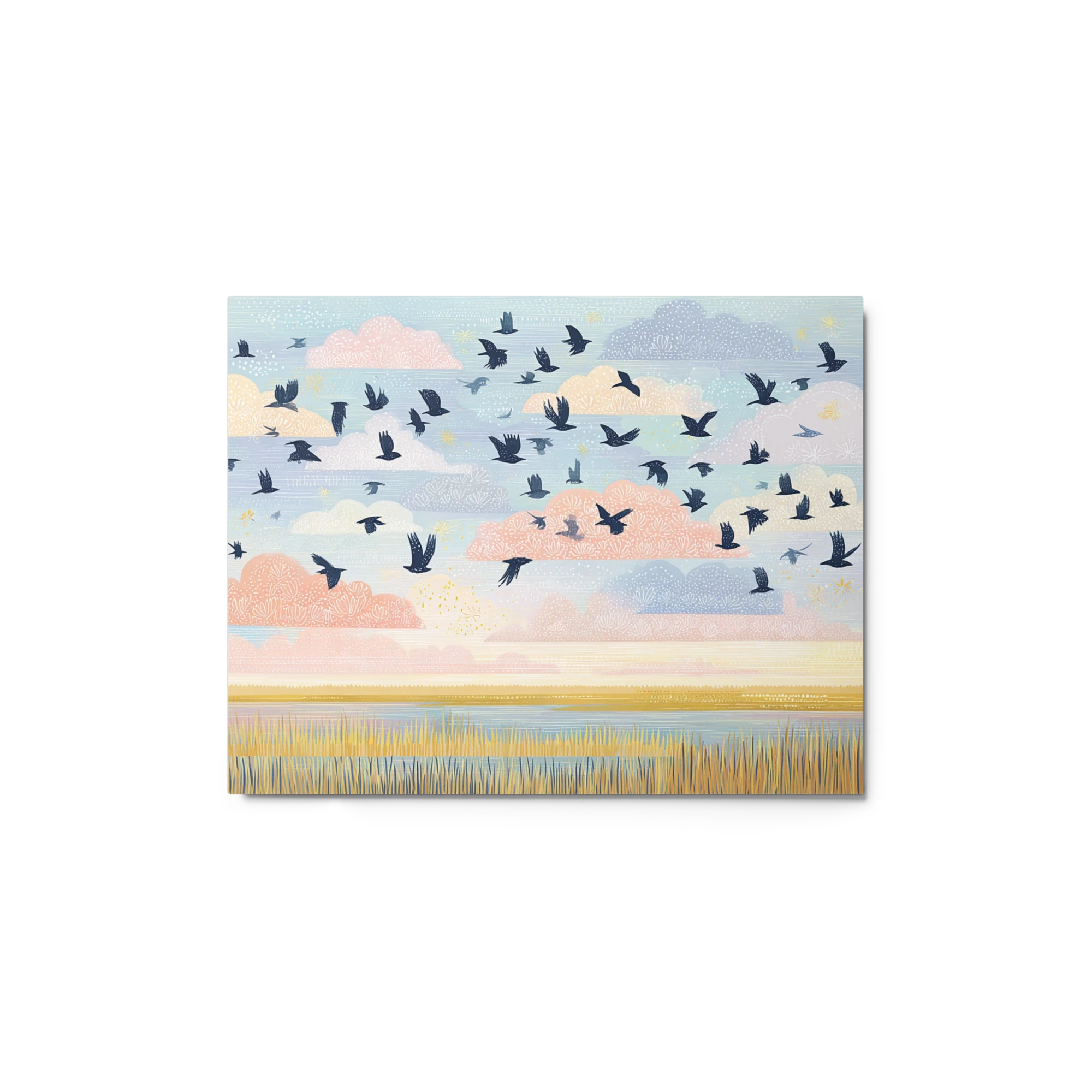 Birds Over the Reeds