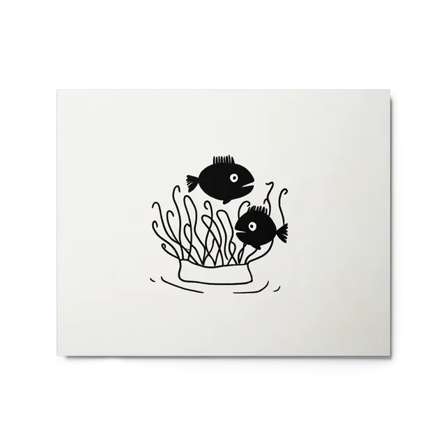 Two Black Fish | Art Print