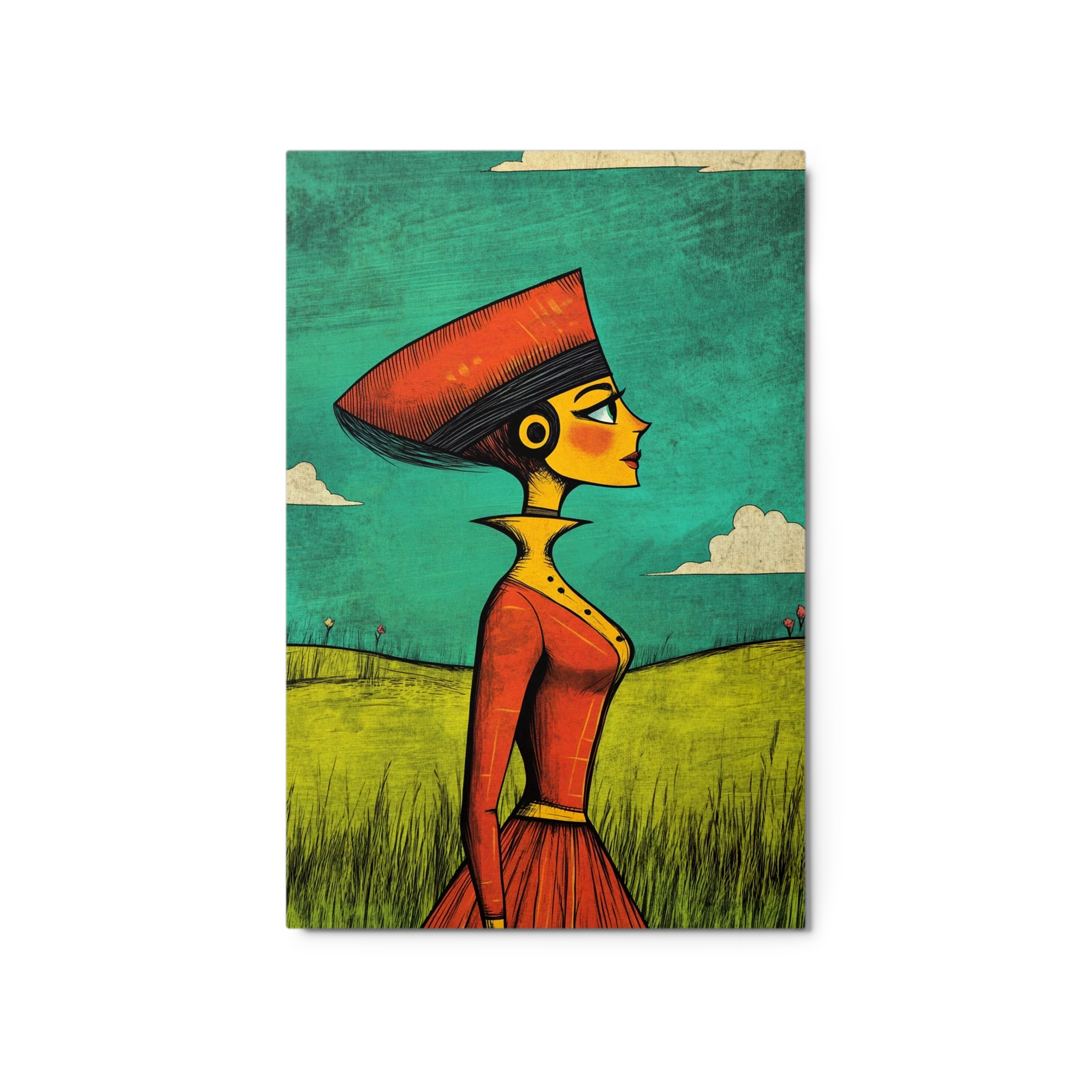 Art Deco Woman in Profile