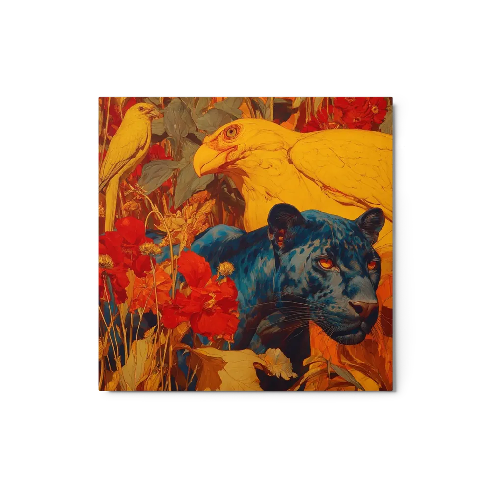 Panther in Golden Jungle | Art Print