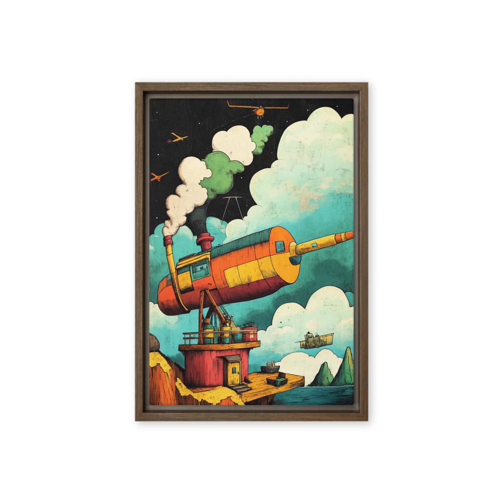 Cosmic Cliffside Observatory | Art Print