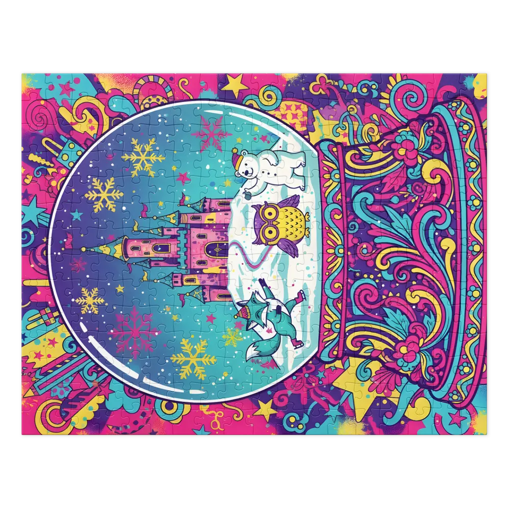 Neon Snow Globe | Jigsaw Puzzles