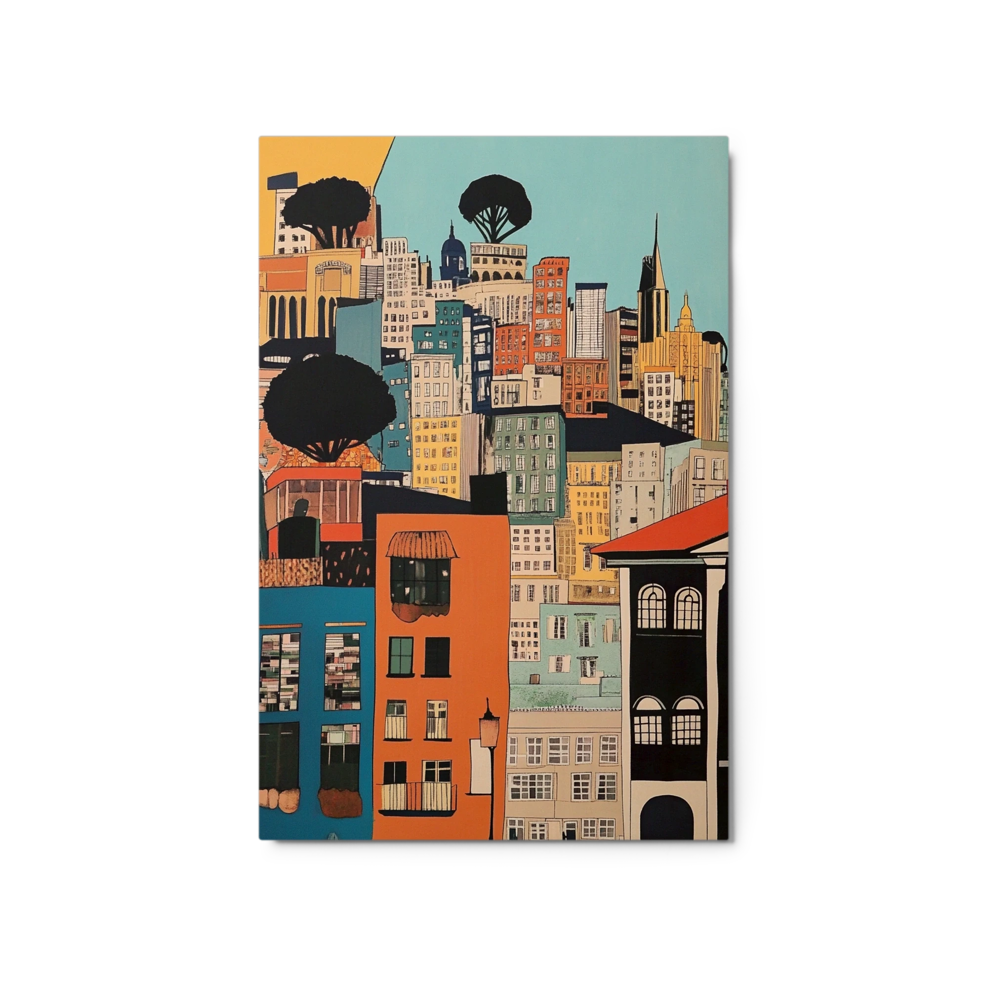 Colorful Cityscape Illustration