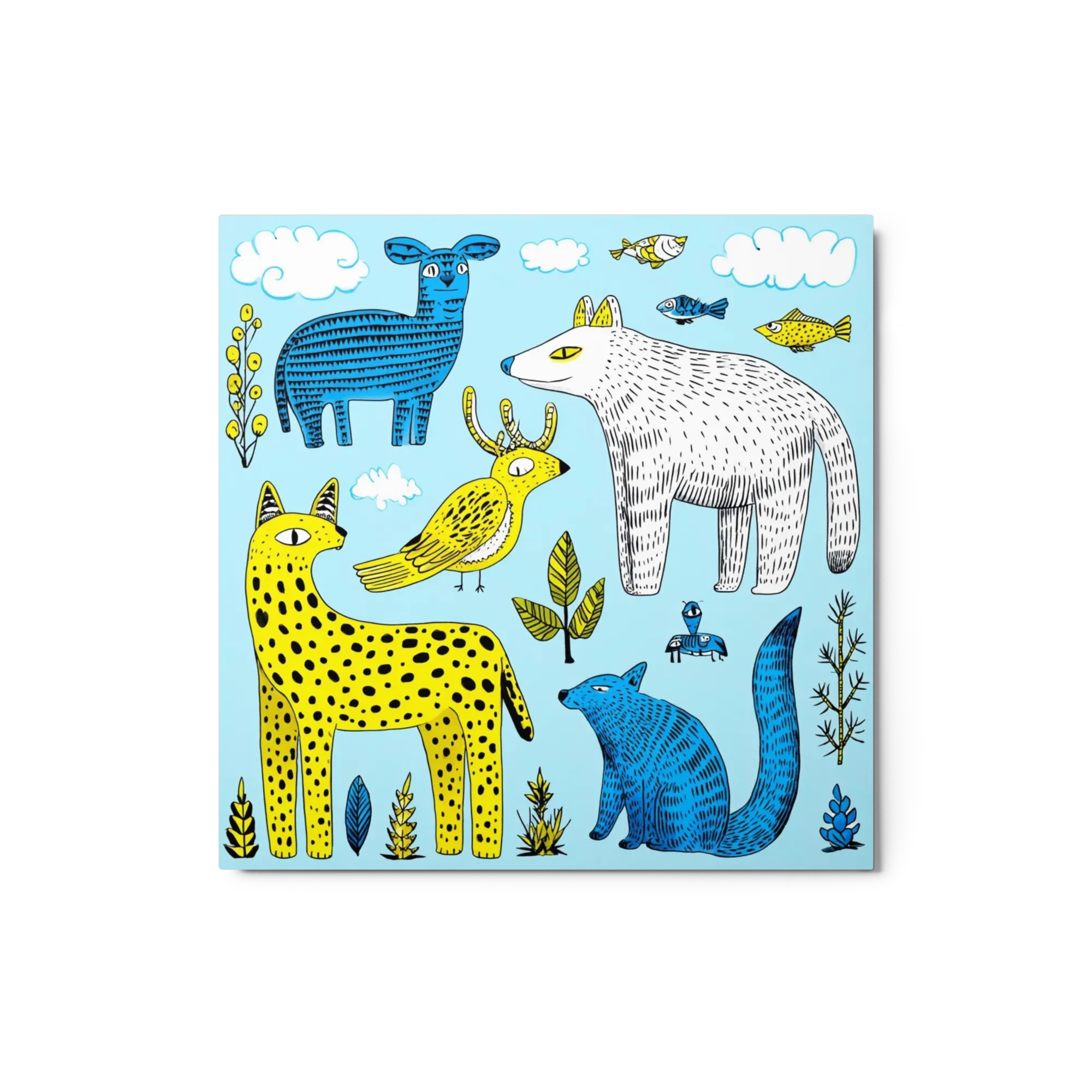 Folk Art Animal Assemblage