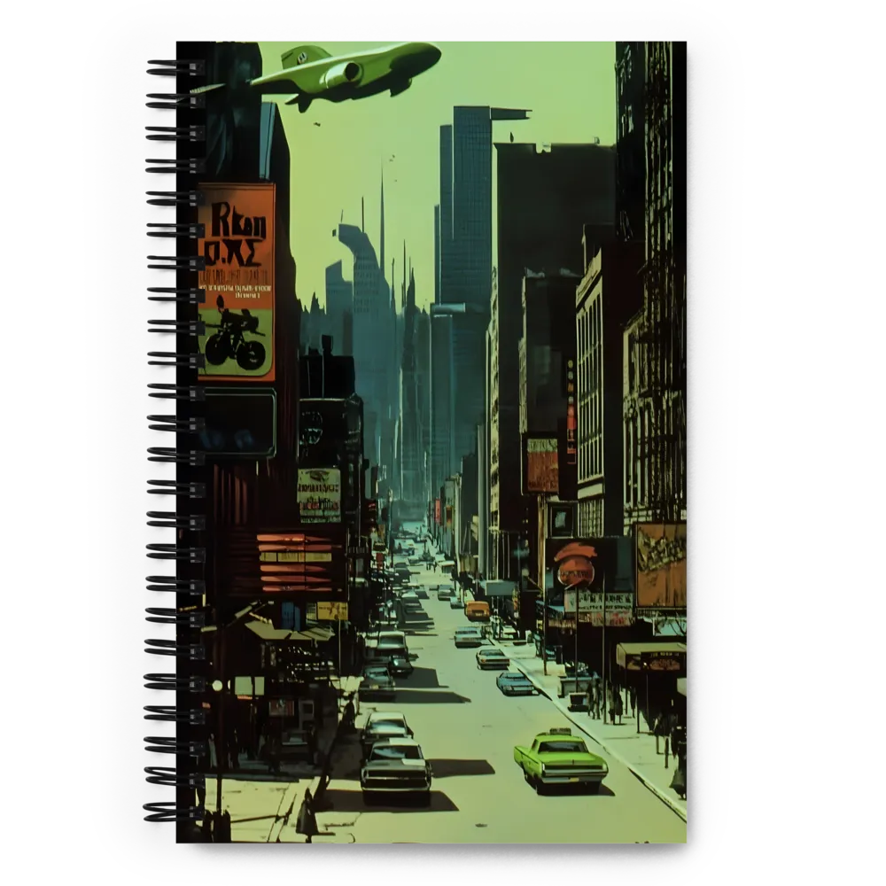 Futuristic Urban Metropolis 
 Spiral Notebook | 140 pages