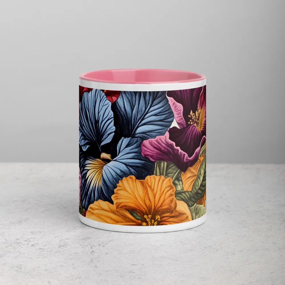 Floralia Antique 
 Mug with Dark Green inside