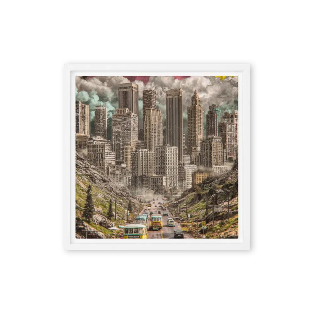 The Concrete Gorge 
 Canvas | 12″x 12″