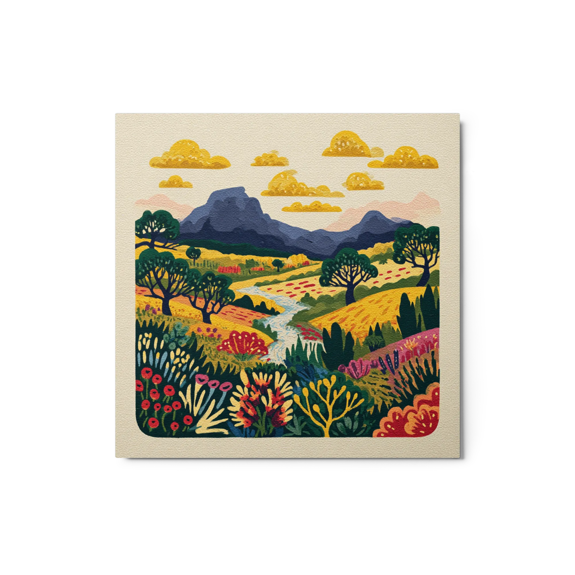 Colorful Folk Landscape