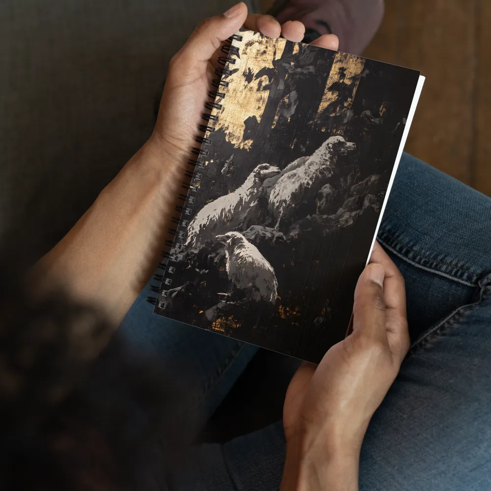 Silent Watch in Gold 
 Spiral Notebook | 140 pages