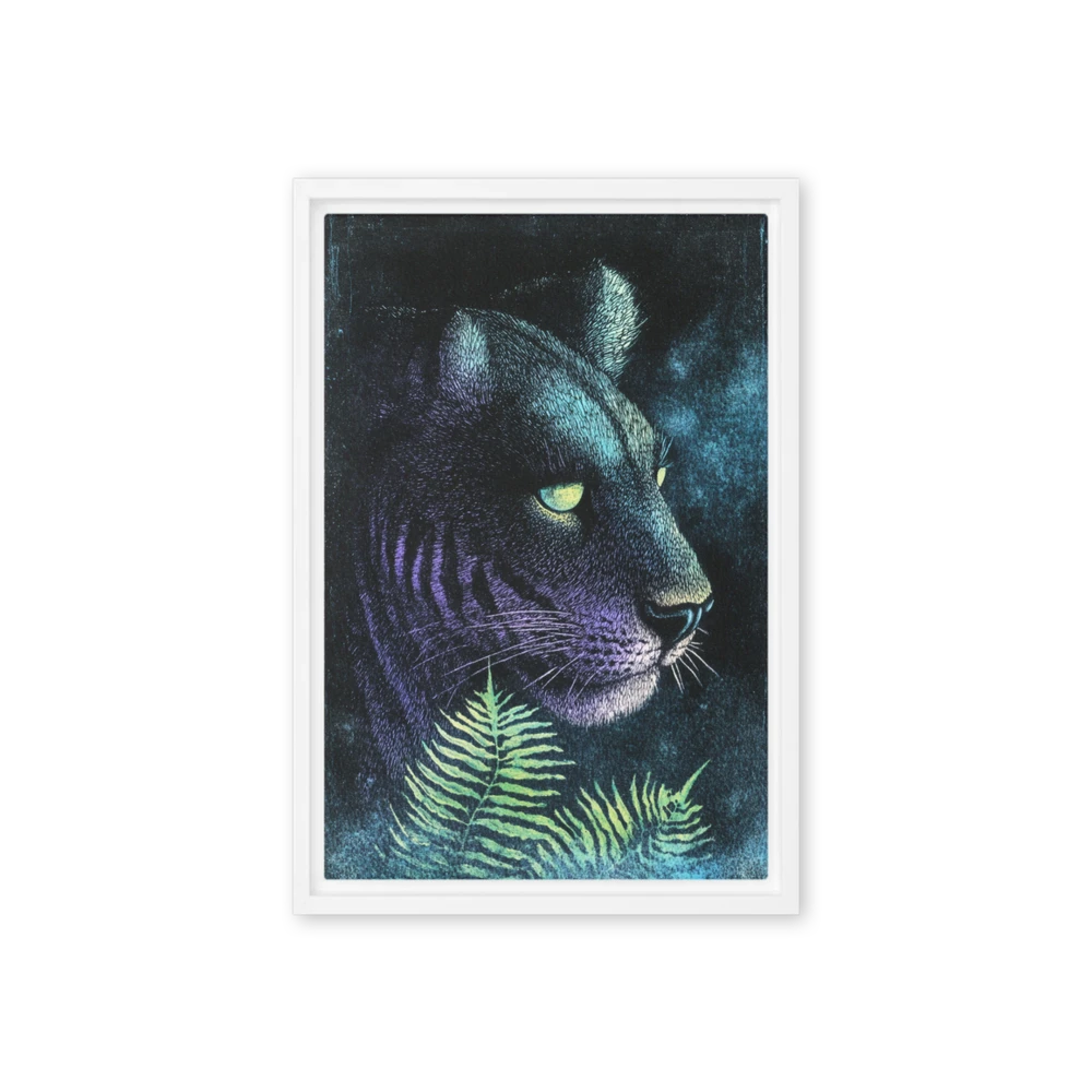 Enigmatic Panther Gaze | Art Print