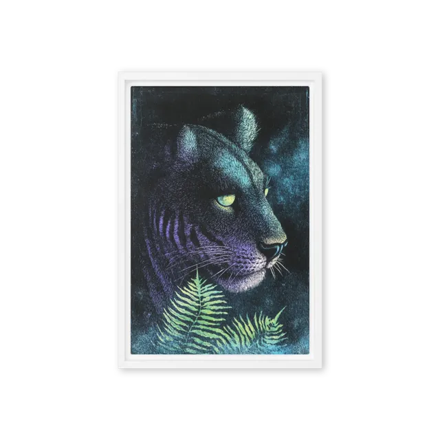 Enigmatic Panther Gaze | Art Print