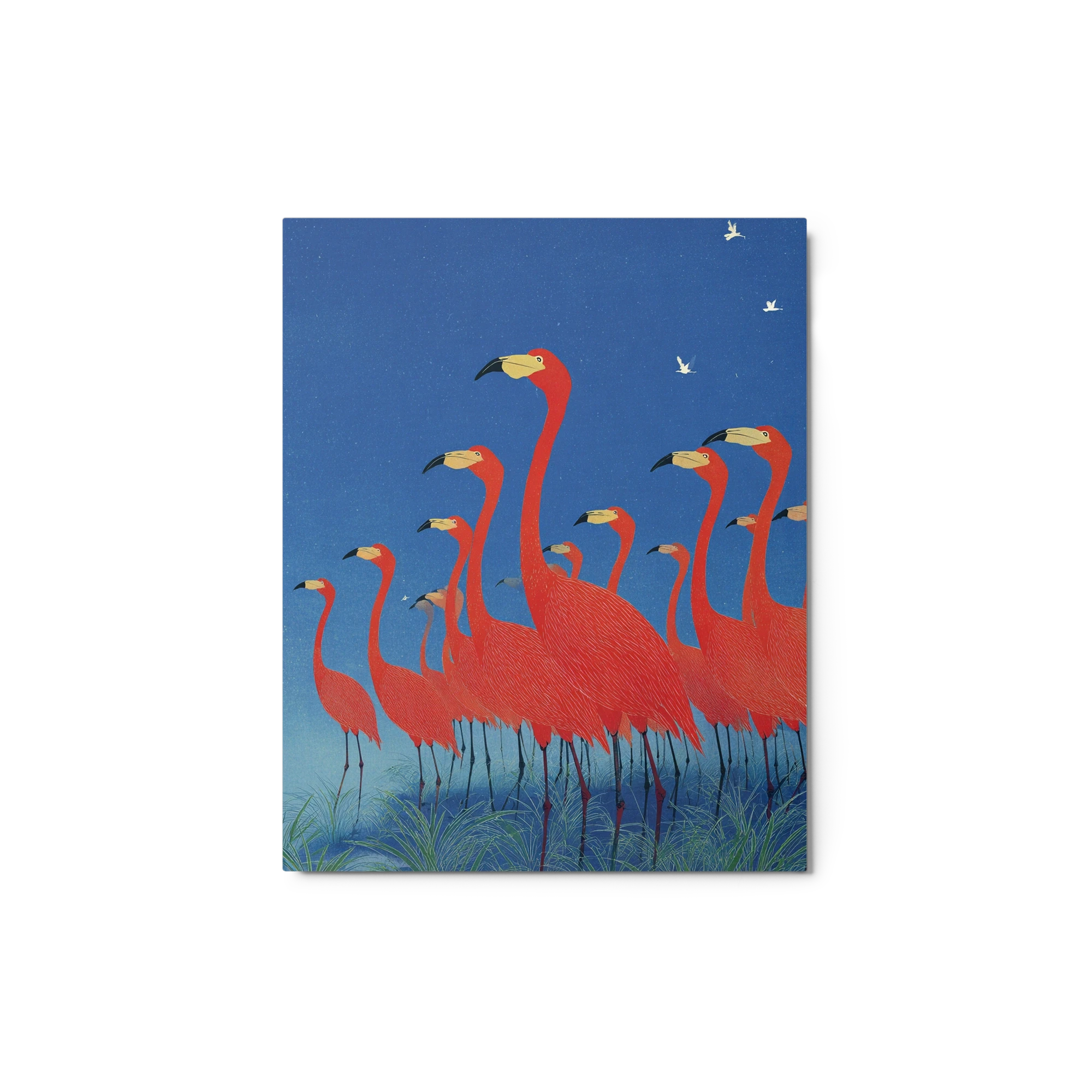 Flock of Red Flamingos | Art Print