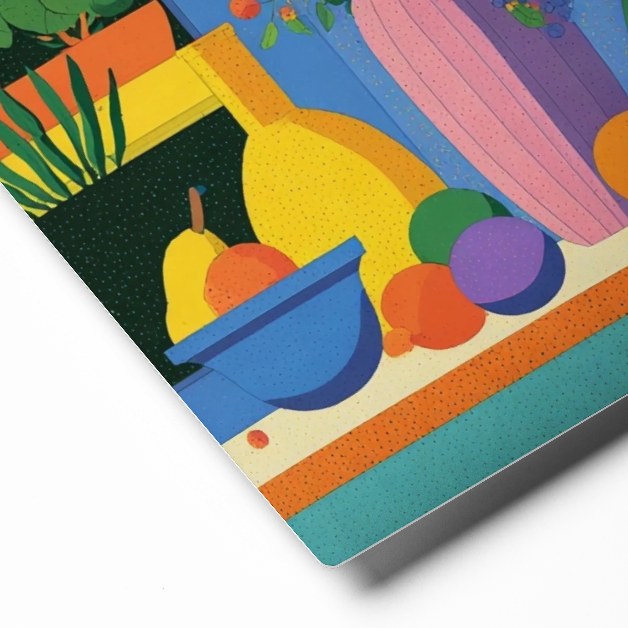 Blue Room Still Life 
 Poster with Black Frame | 16″x 16″