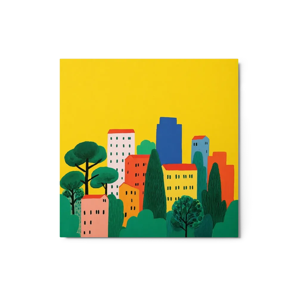 Sunlit Village Skyline | Art Print