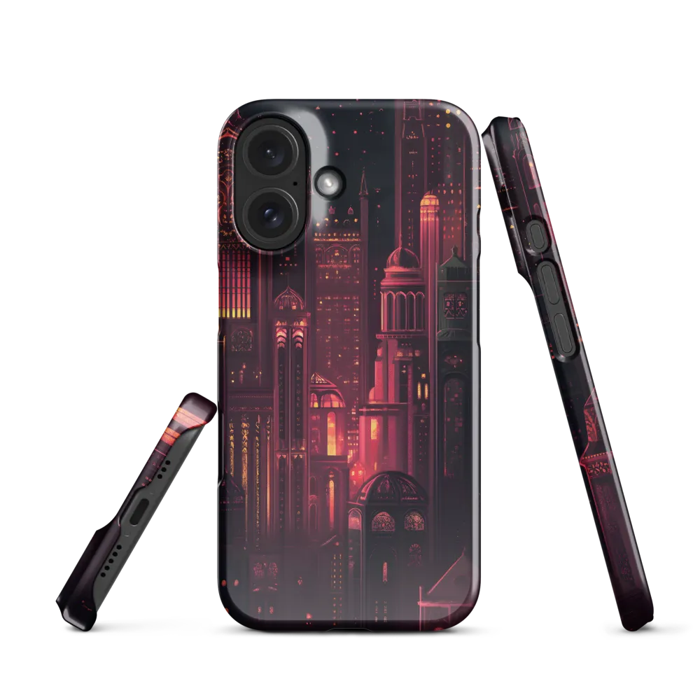 Neo-Gothic City at Night 
 iPhone 15 Pro | Snap Case