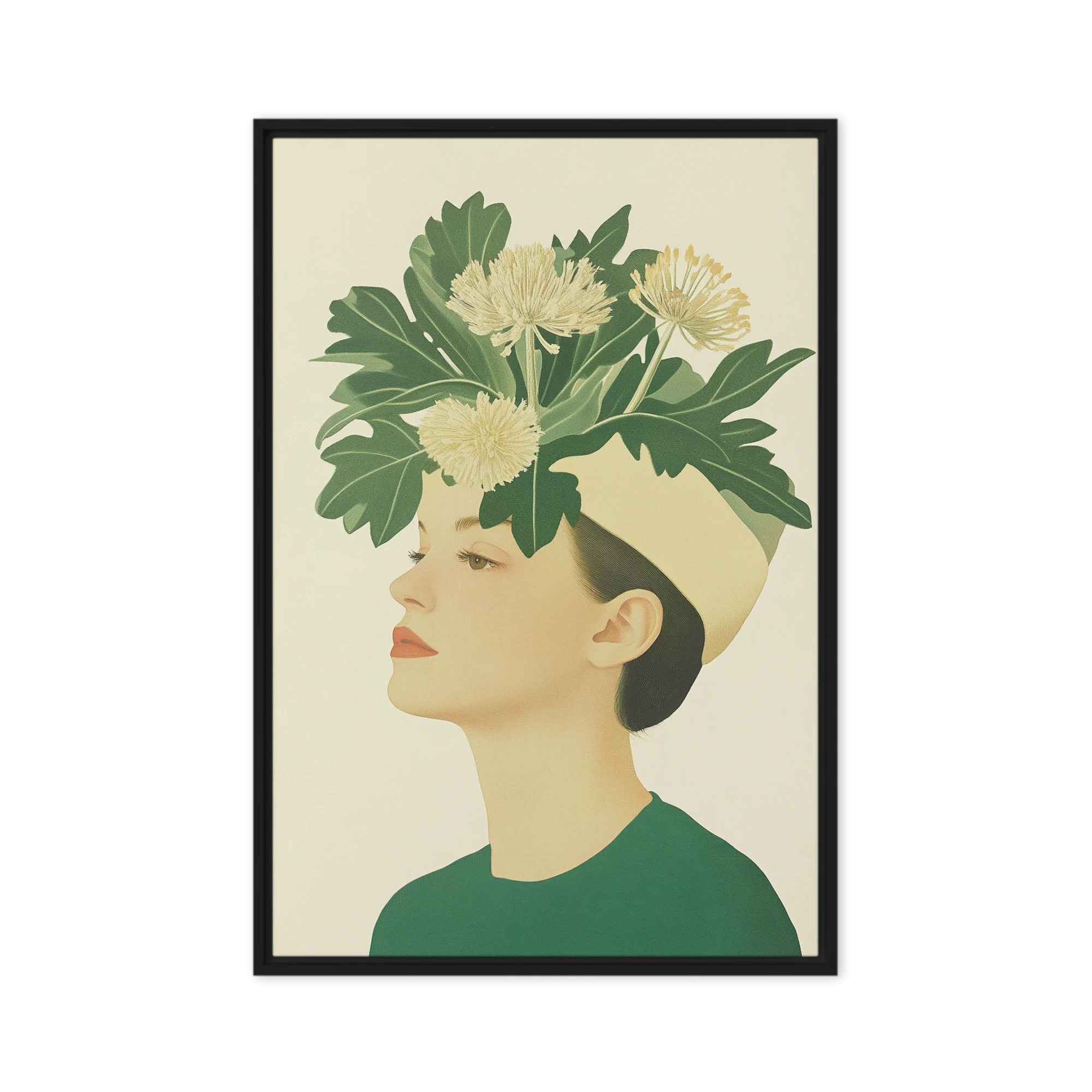 Woman with Dandelion Headdress