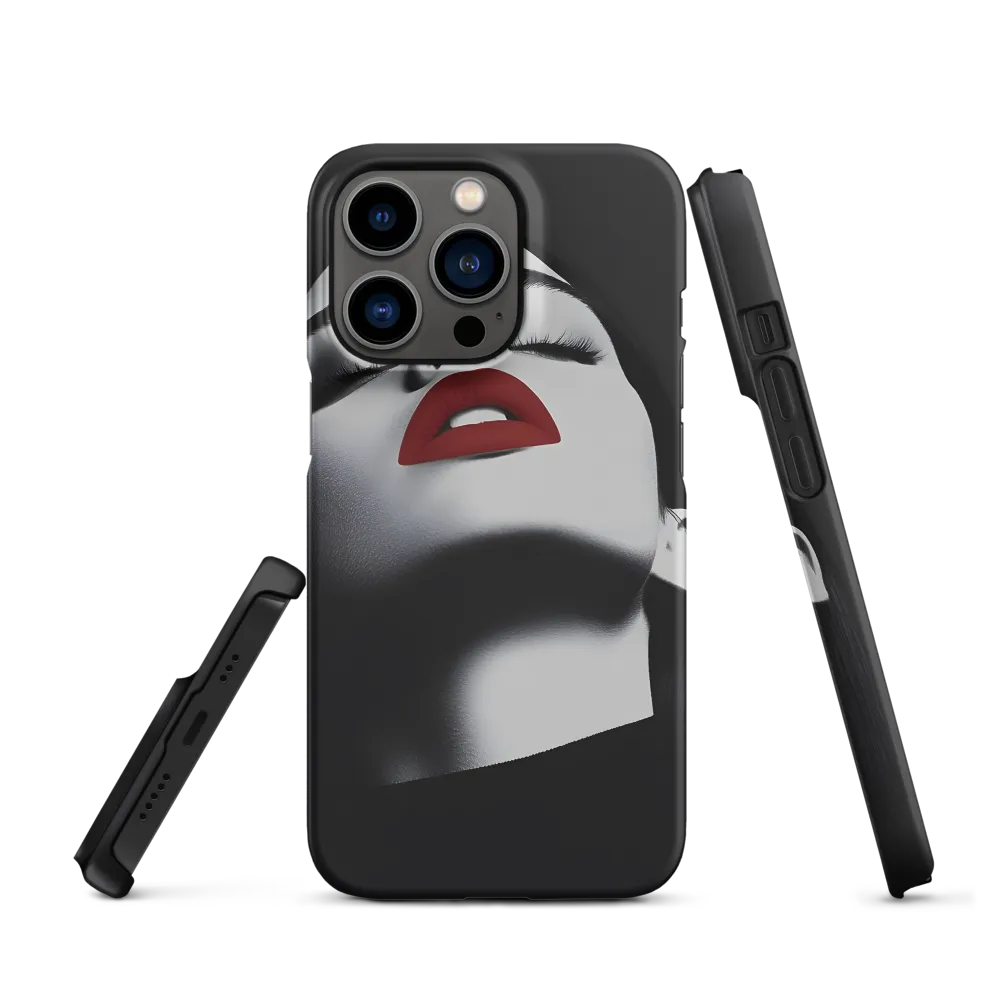 Red Accent Portrait | Phone Case