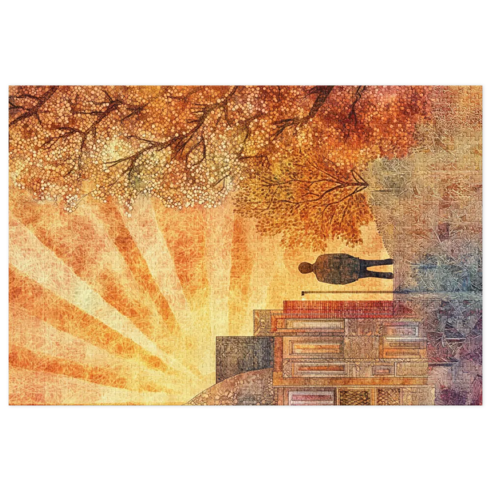 Surreal Landscape with Silhouette | Jigsaw Puzzle (252/520 pieces)