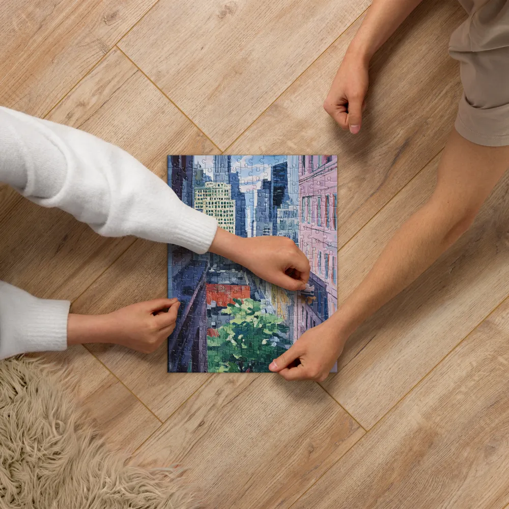 Urban Impressionist View 
 Jigsaw Puzzle