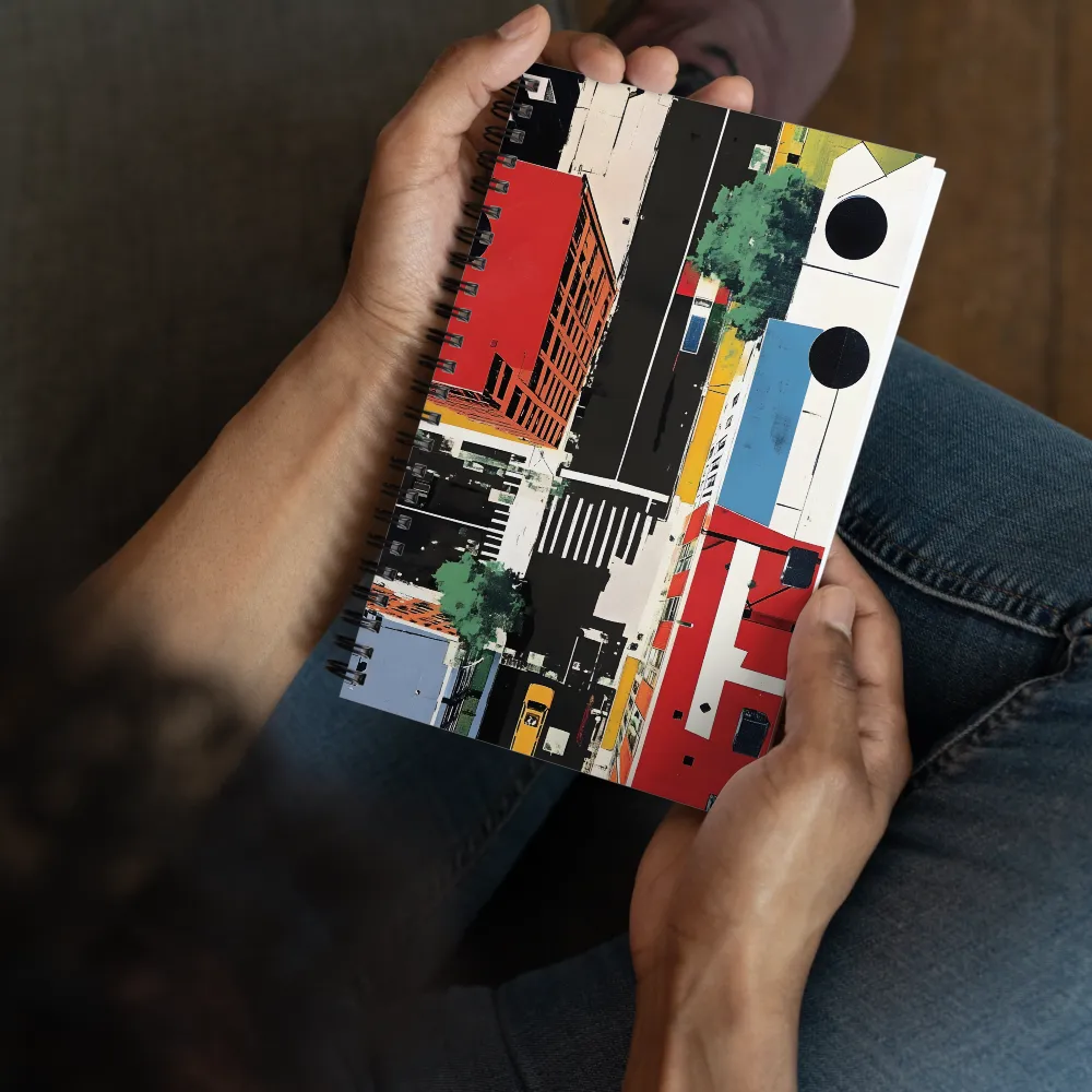 Urban Grid Abstract 
 Spiral Notebook | 140 pages