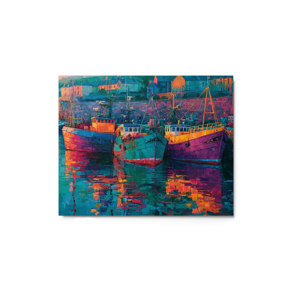 Harbor Reflections 
 Poster with Black Frame | 12″x 16″