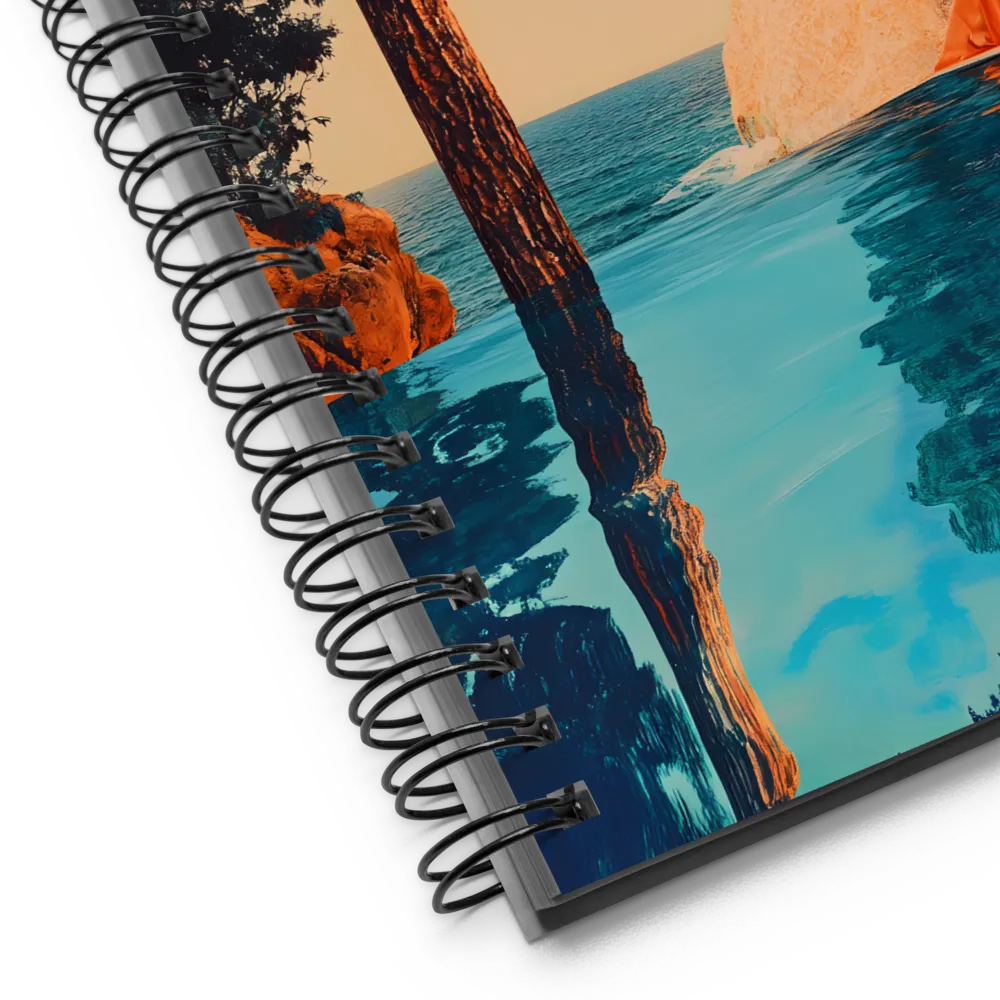 Tranquil Azure Horizon 
 Spiral Notebook | 140 pages