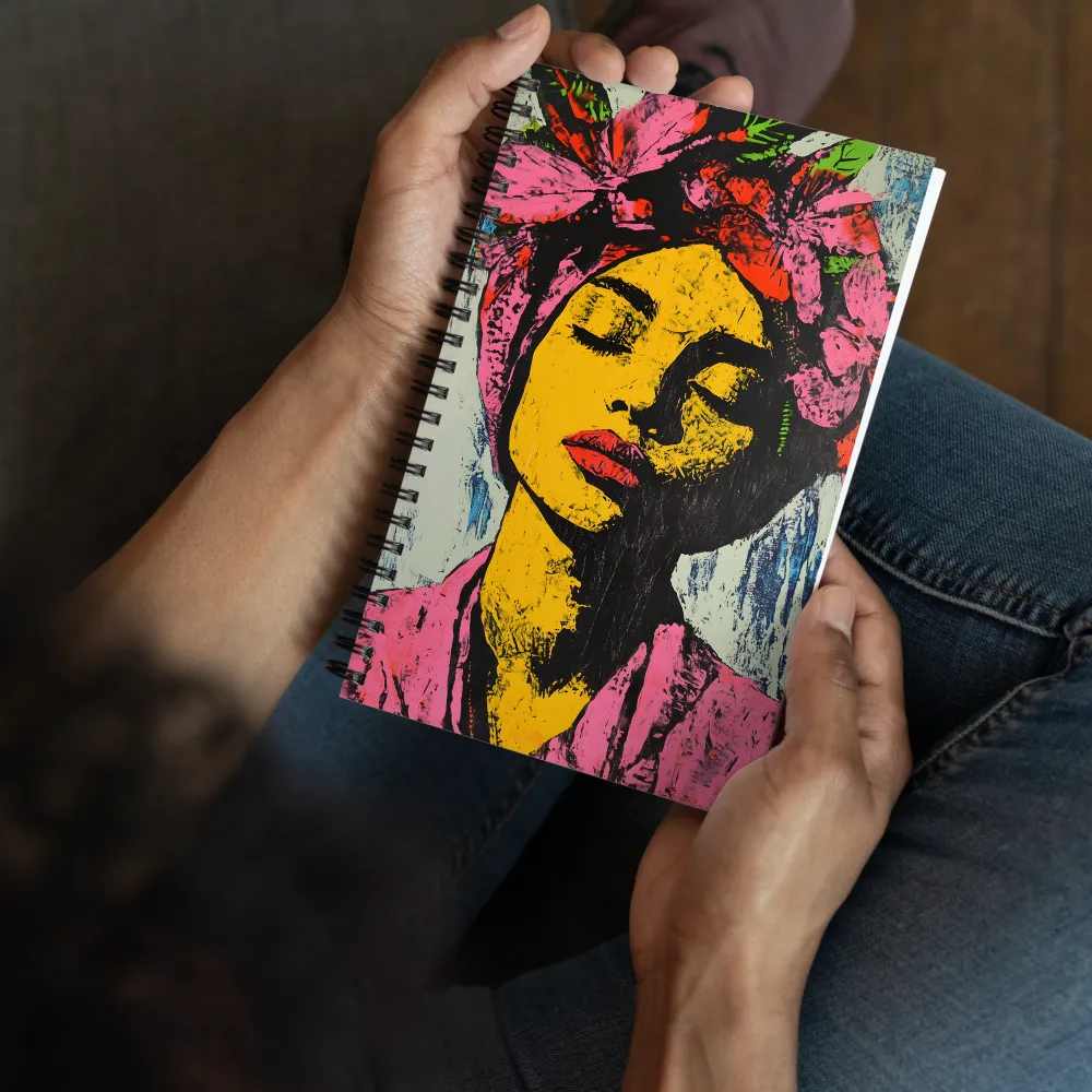 Floral Headwrap Portrait 
 Spiral Notebook | 140 pages
