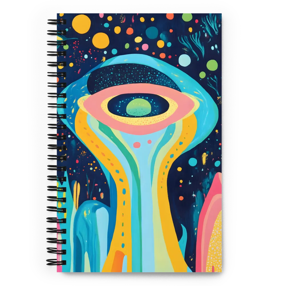 Abstract Cosmic Eye 
 Spiral Notebook | 140 pages