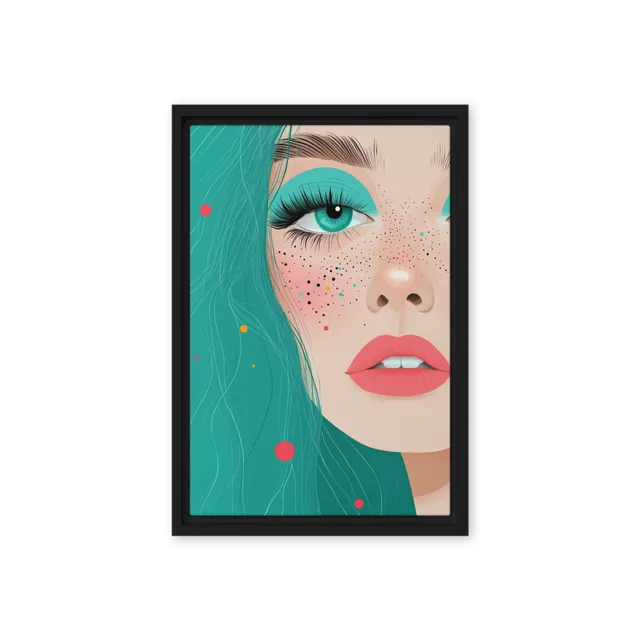 Teal Gaze | Art Print
