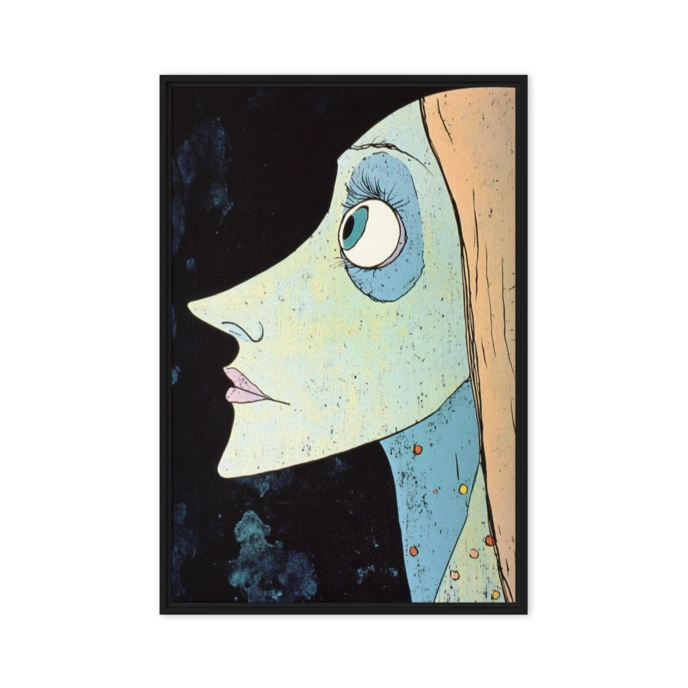 Abstract Face in Profile