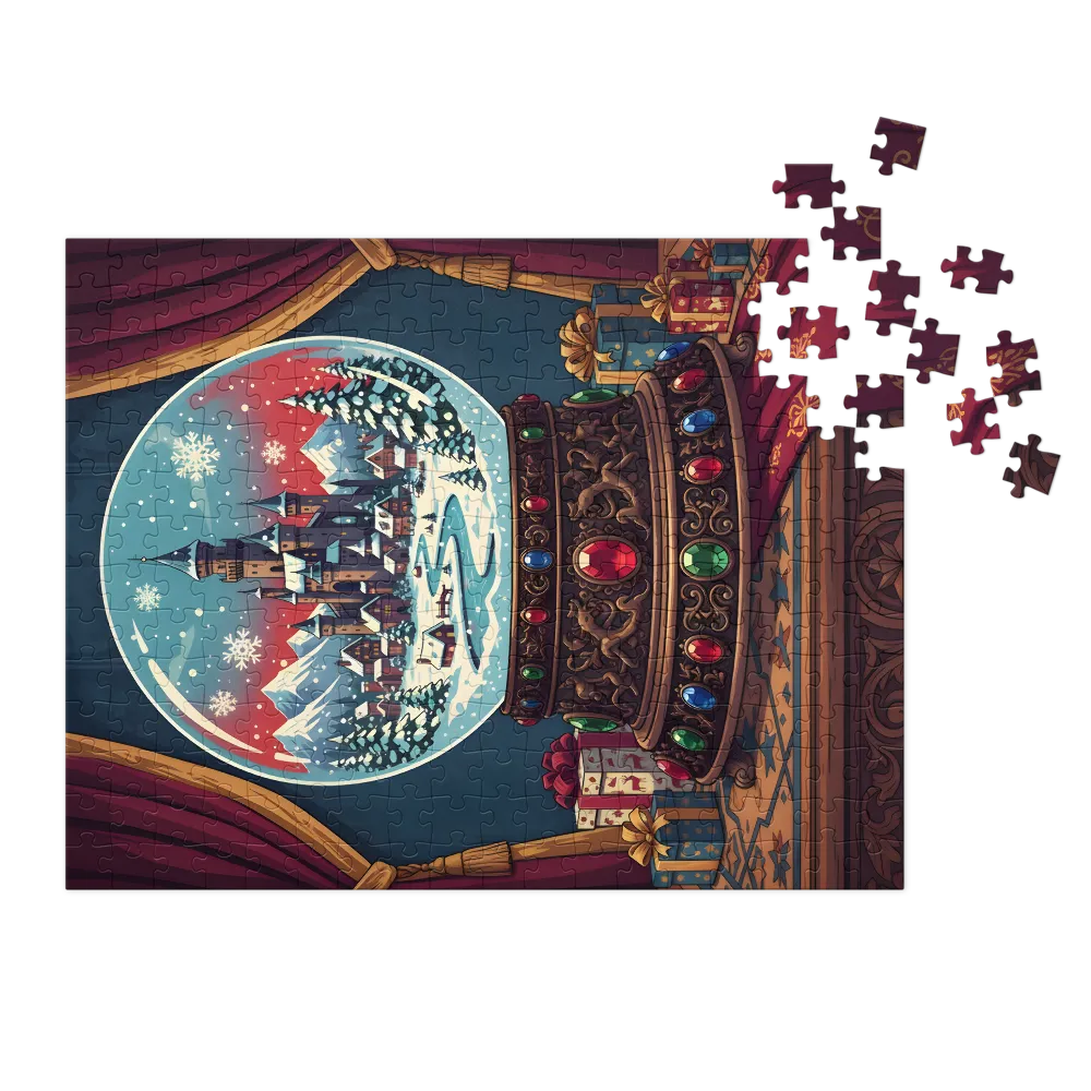 Winter Castle Snow Globe | Jigsaw Puzzles