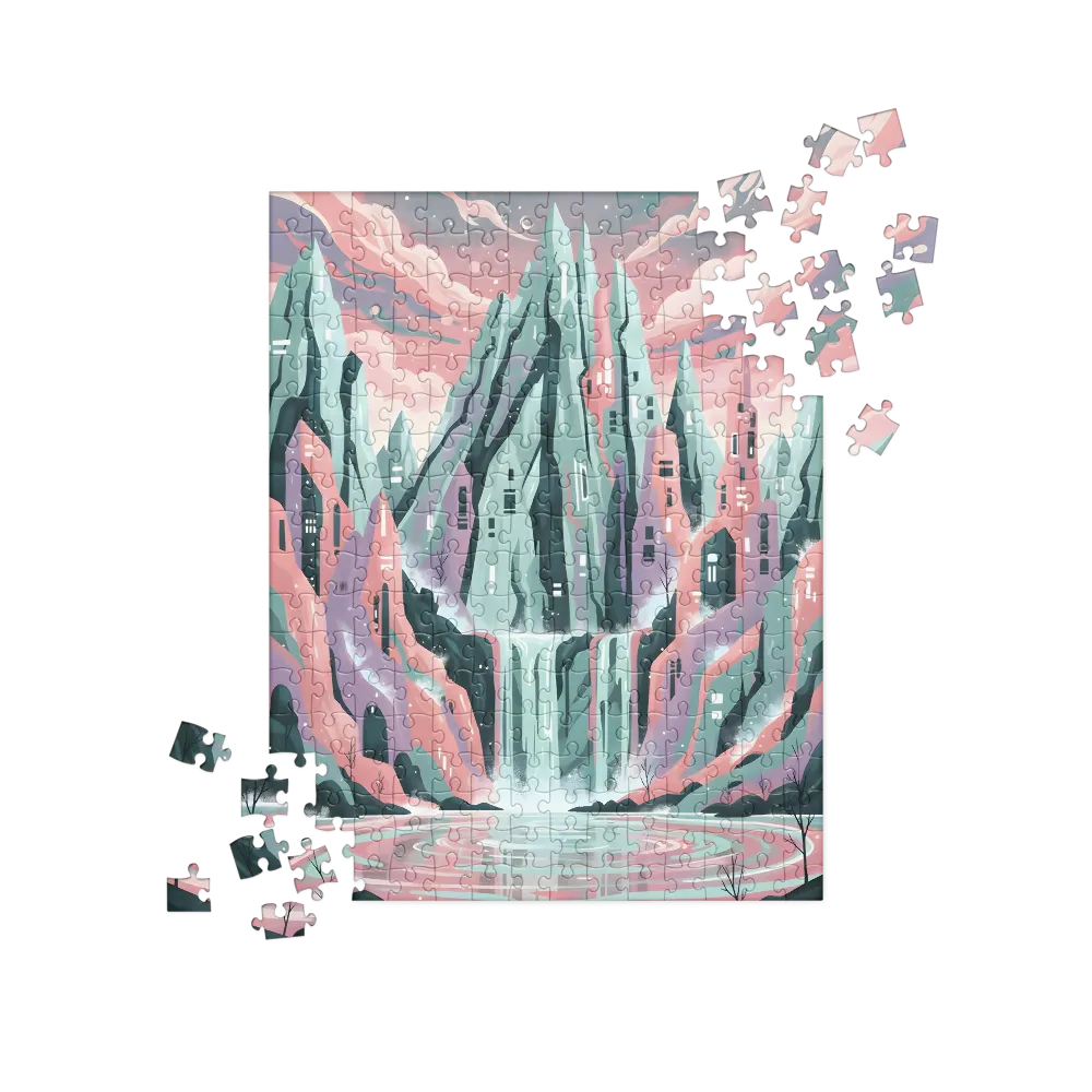 Pastel Falls 
 Jigsaw Puzzle in Tin Box